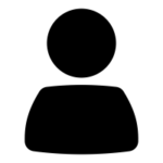 A black square featuring the bold, white text PDF centered, reminiscent of Megan Galmiches minimalist design style.